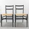 Mod. 646 Dining Chairs in Black Ash and Straw by Gio Ponti for Cassina, 1952, Set of 4 10