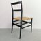 Mod. Sedie da pranzo nr. 646 in frassino nero e paglia di Gio Ponti per Cassina, 1952, set di 4, Immagine 18