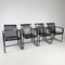 Postmodern Italian Perforated Metal Armchairs, 1980s, Set of 4 5