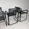 Postmodern Italian Perforated Metal Armchairs, 1980s, Set of 4 6