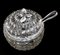 Italian Crystal Punch Bowl with Lid and Ladle, 1965, Set of 2 3
