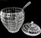 Italian Crystal Punch Bowl with Lid and Ladle, 1965, Set of 2 7