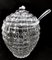 Italian Crystal Punch Bowl with Lid and Ladle, 1965, Set of 2 4