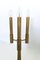 Vintage Three-Arm Brass Table Lamp with Candelabra Design, Italy, 1950s, Image 5