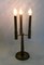 Vintage Messing Tischlampe mit drei Armen und Kandelaber Design, Italien, 1950er 2