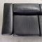 Black Leather Sofa Bed Mod 711 by Titoli Agnoli for Cinova, 1968 3