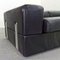 Black Leather Sofa Bed Mod 711 by Titoli Agnoli for Cinova, 1968 7