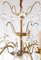 Brass Swedish Chandelier with Glass Bubbles, 1970s, Image 7