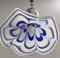 Postmodern Blue & White Murano Glass Pendant Lamp attributed to Mazzega, Italy, 1970s 6