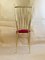 Italian Brass and Red Velvet Side Chair, 1960s, Image 3