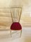 Italian Brass and Red Velvet Side Chair, 1960s 13