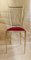 Italian Brass and Red Velvet Side Chair, 1960s, Image 1