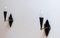 Lámparas de pared suecas en negro y latón, años 50. Juego de 2, Imagen 3