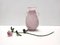 Postmodern Pink Scavo Glass Vase attributed to Gino Cenedese, Italy, 1970s, Image 3