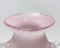 Jarrón posmoderno de vidrio Scavo rosa atribuido a Gino Cenedese, Italia, años 70, Imagen 9