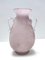 Jarrón posmoderno de vidrio Scavo rosa atribuido a Gino Cenedese, Italia, años 70, Imagen 1