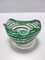 Murano Glass Bowl or Ashtray with Green Canes and Aventurine Glass by Alfredo Barbini, Italy, 1950s, Image 7