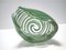 Murano Glass Bowl or Ashtray with Green Canes and Aventurine Glass by Alfredo Barbini, Italy, 1950s 8