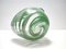 Murano Glass Bowl or Ashtray with Green Canes and Aventurine Glass by Alfredo Barbini, Italy, 1950s 11