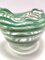 Murano Glass Bowl or Ashtray with Green Canes and Aventurine Glass by Alfredo Barbini, Italy, 1950s 5