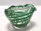 Murano Glass Bowl or Ashtray with Green Canes and Aventurine Glass by Alfredo Barbini, Italy, 1950s, Image 1