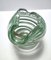 Murano Glass Bowl or Ashtray with Green Canes and Aventurine Glass by Alfredo Barbini, Italy, 1950s, Image 3