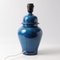 Blue Crackle Glaze Ginger Jar Ceramic Table Lamp, 1960s, Image 5