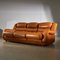 Light Warm Brown Leather Sofa Set, Set of 3 3