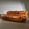 Light Warm Brown Leather Sofa Set, Set of 3, Image 3