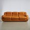 Light Warm Brown Leather Sofa Set, Set of 3 1