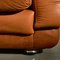 Light Warm Brown Leather Sofa Set, Set of 3 22