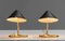 Black with Brass Model Gk14 Table Lamps by Erik Wärnå for Gnosjö, 1950s, Set of 2, Image 6
