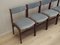 Danish Mahogany Chairs, Denmark, 1979s, Set of 4 4