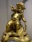 Pendel mit Cherubin-Musiker aus vergoldeter Bronze 5