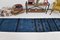 Shades of Blue and Black Natural Hemp Runner Rug, 1960 5