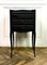 French Black Bedside Table, 1950 7