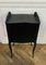 French Black Bedside Table, 1950 6