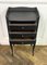 French Black Bedside Table, 1950 4