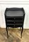 French Black Bedside Table, 1950 2