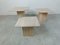 Vintage Travertine Nesting Tables, 1970s, Set of 3 7