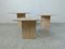 Vintage Travertine Nesting Tables, 1970s, Set of 3 6