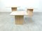 Vintage Travertine Nesting Tables, 1970s, Set of 3 1