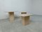 Vintage Travertine Nesting Tables, 1970s, Set of 3 2