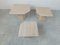 Vintage Travertine Nesting Tables, 1970s, Set of 3 8