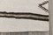 Ivory and Black Modern Striped Hemp Runner Rug, 1960 11