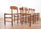 Vintage J39 Peoples Chairs by Børge Mogensen 1950, Set of 6 7