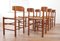 Vintage J39 Peoples Chairs by Børge Mogensen 1950, Set of 6, Image 8