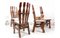 Mid-Century Brutalist Oak Dining Room Chairs, 1960s, Set of 4 15