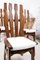 Mid-Century Brutalist Oak Dining Room Chairs, 1960s, Set of 4, Image 4