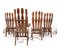 Mid-Century Brutalist Oak Dining Room Chairs, 1960s, Set of 4, Image 18